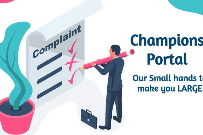 Champions Portal MSME Register Grievance Ideas